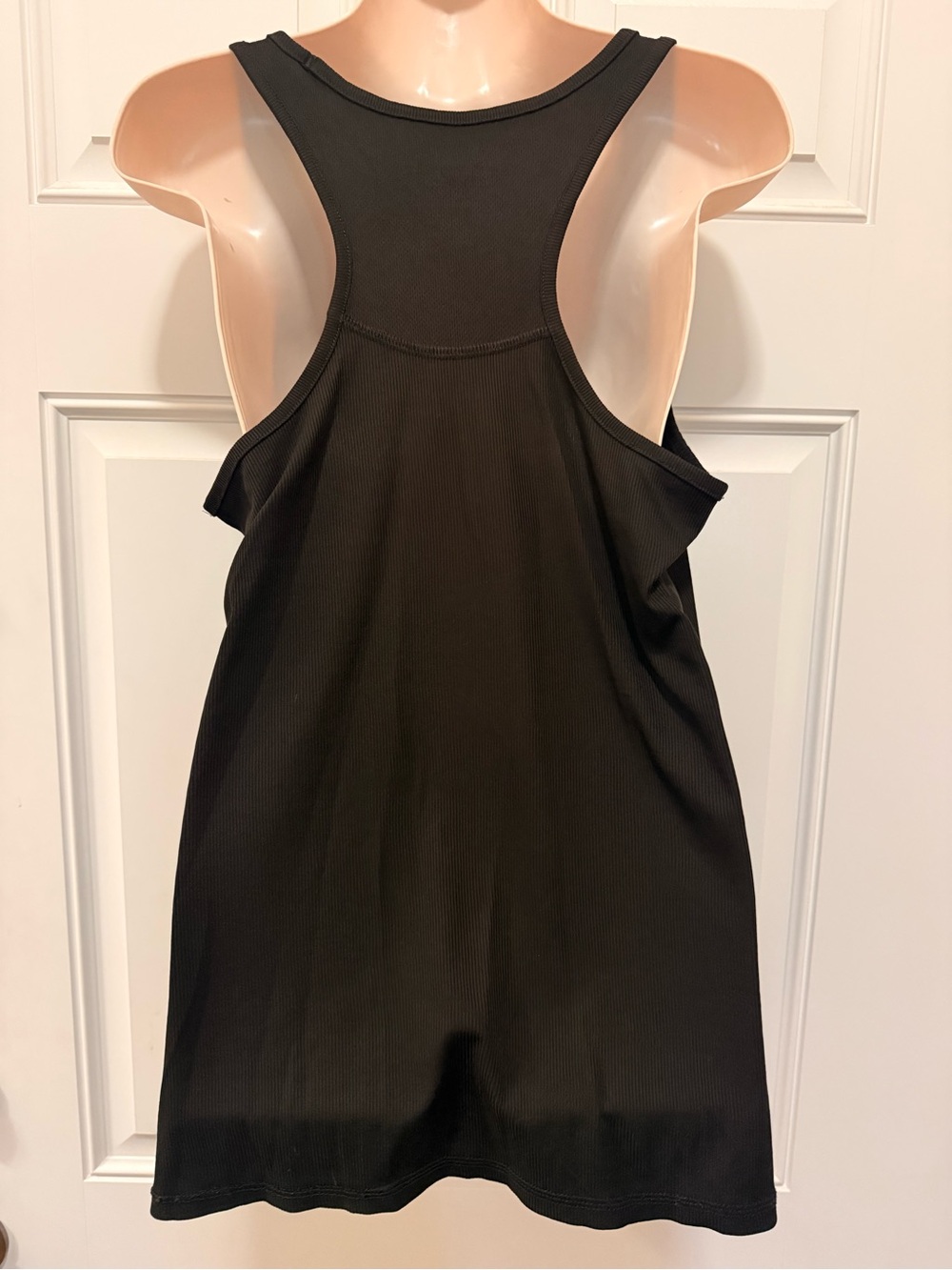 Danskin Ribbed Racerback Tank- Black, L - Picture 3 of 4